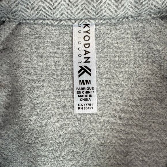 Kyodan Womens Gray Fitted Pullover Sweatshirt Jacket Medium Athleisure Hiking - Picture 7 of 13